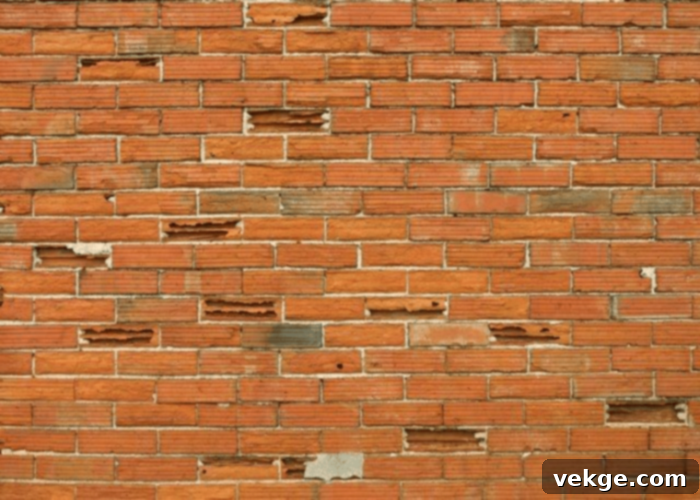 Clean and prepare brick surface for limewash application
