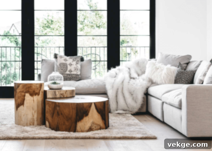 Select Comfortable Seating for an Organic Modern Living Room