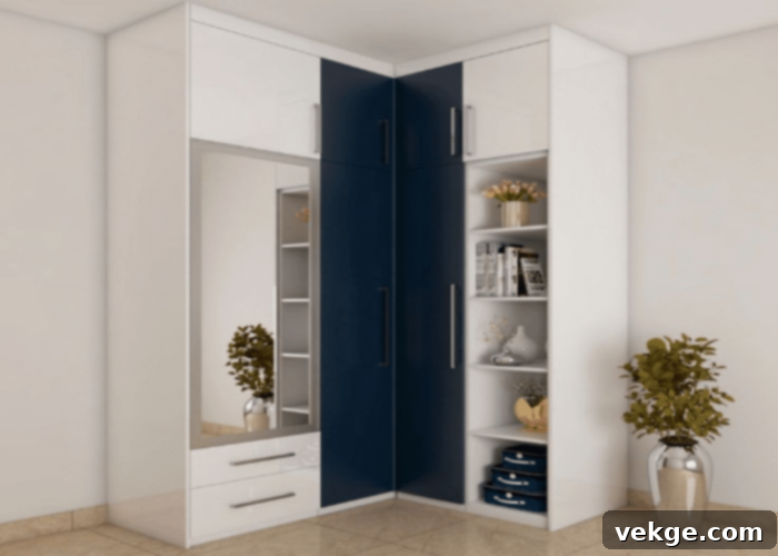 A Wardrobe with Shoe Storage and Dressing Unit