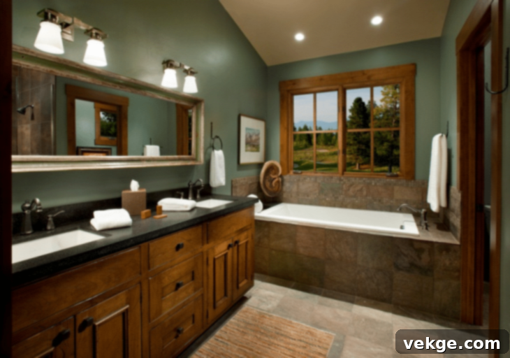 Lights for Dark Green Bathrooms