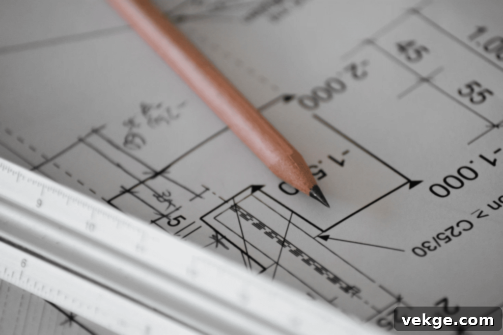 Tools for creating 2D floor plans, including a tape measure, notepad, and tablet