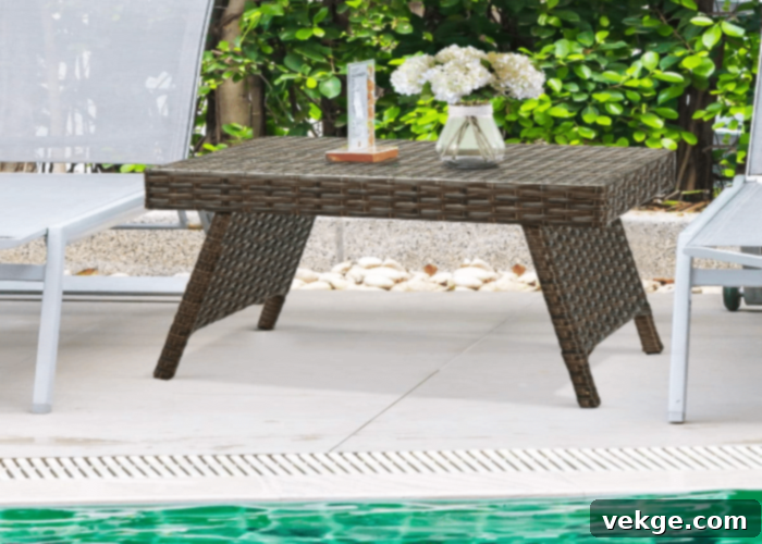 Tangkula Poolside Coffee Table