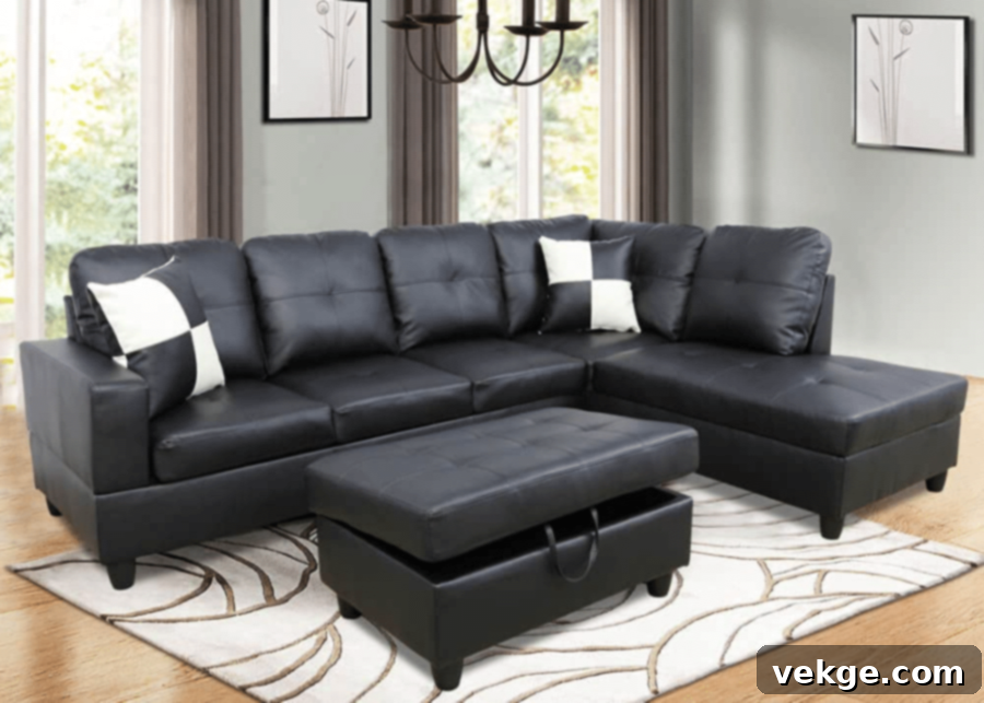Online Furniture Websites for Black Sofas
