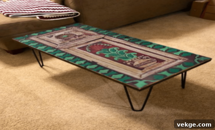 DIY for The Artist Inside You - Painted Boho Coffee Table