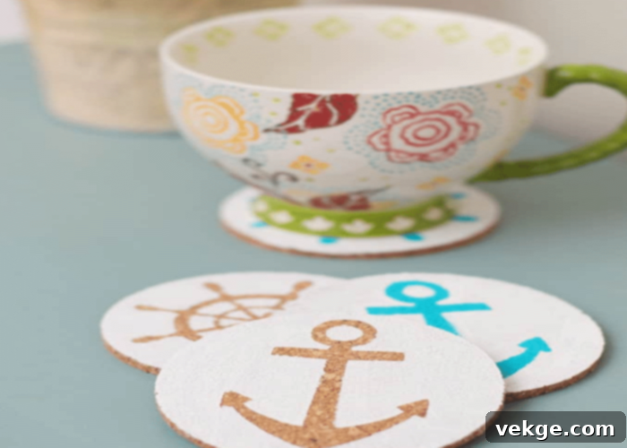 DIY Nautical Coasters