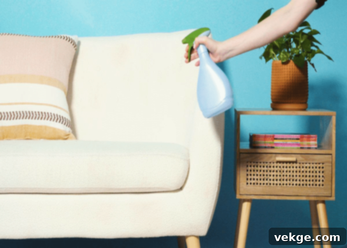 Use Mild Cleaning Liquids on Your Beige Couch