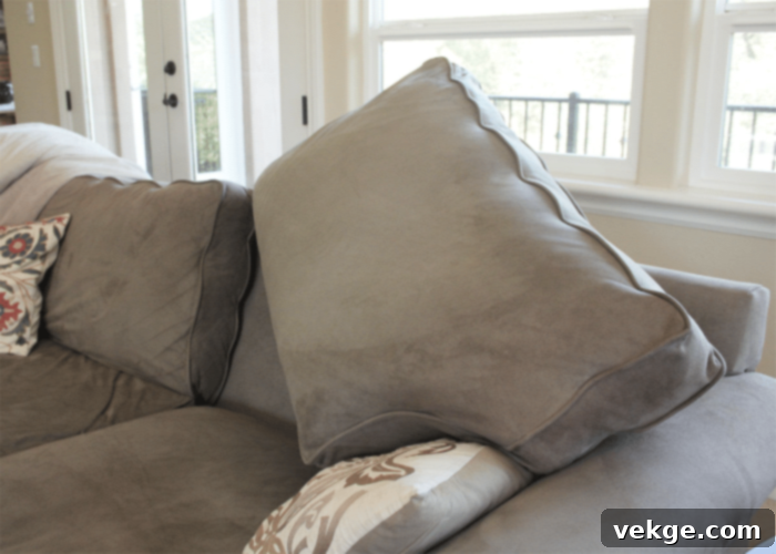 Rotate Cushions Regularly on Your Beige Couch