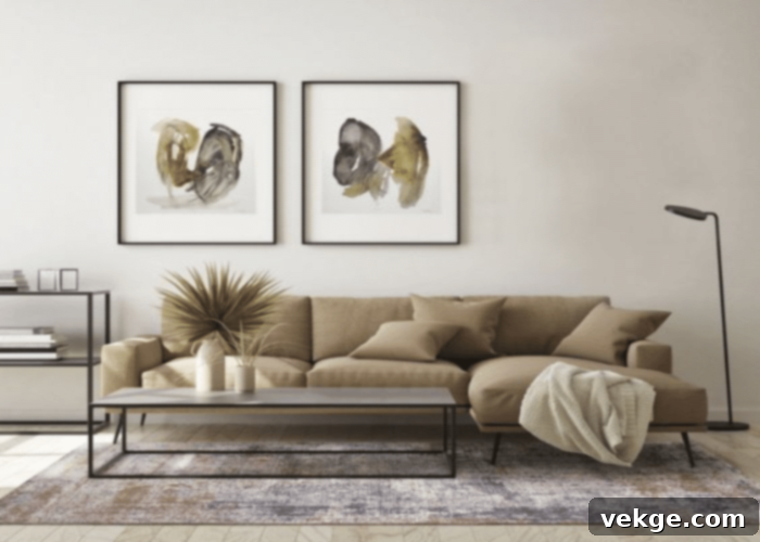 Velvet Beige Couch