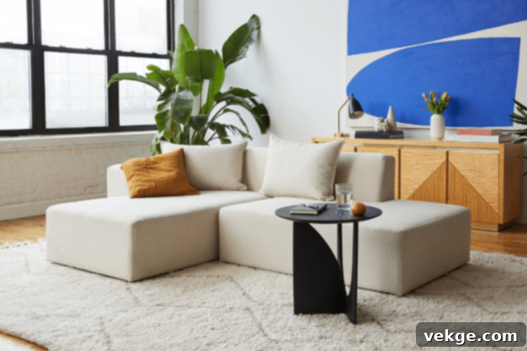 Floyd modular beige couches