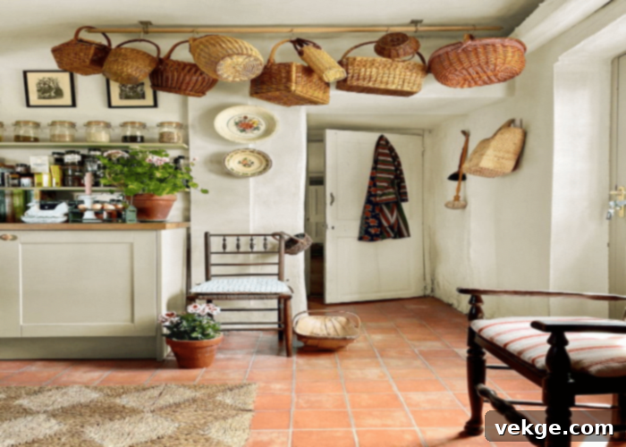 Hanging Wicker Baskets