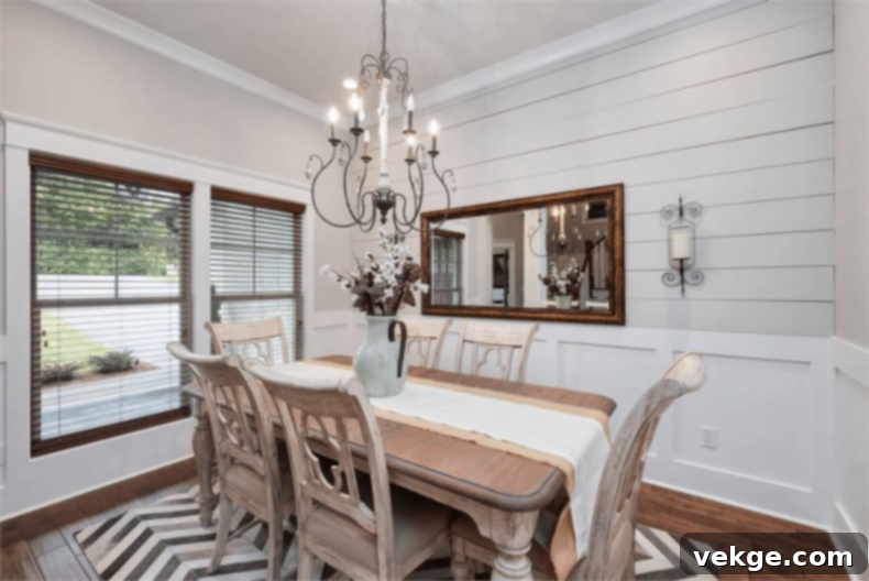 Shiplap Wall in a Small Farmhouse Room