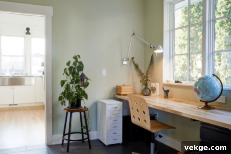 Minimalist Farmhouse Office Nook