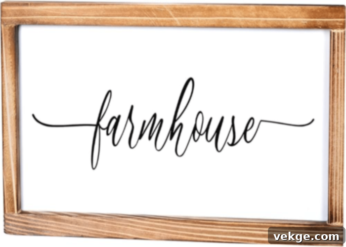 Decorative Wooden Farmhouse Sign