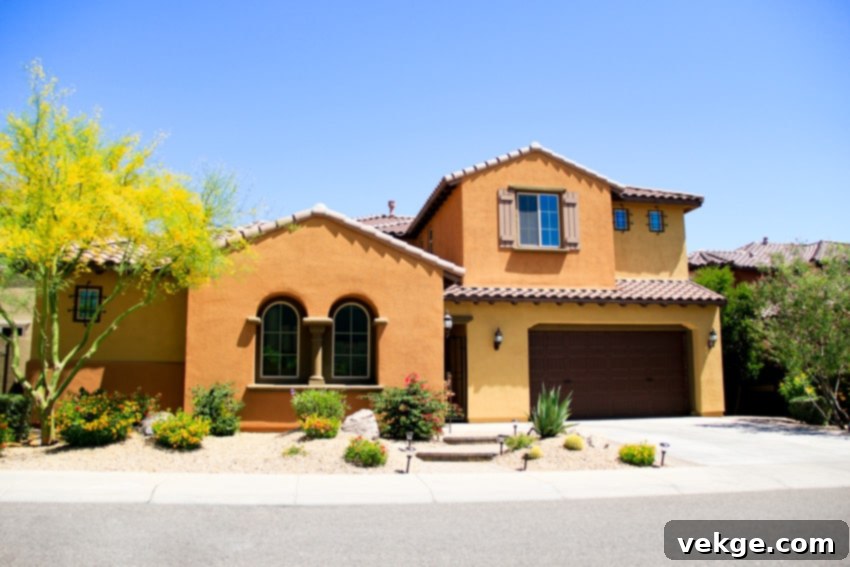 Two-story New Construction Luxury Spanish Home Exterior