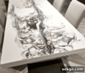 Paint Pouring on Furniture