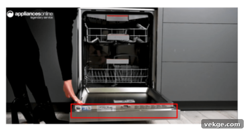 Replace Filters and Parts - Model Number Location Example