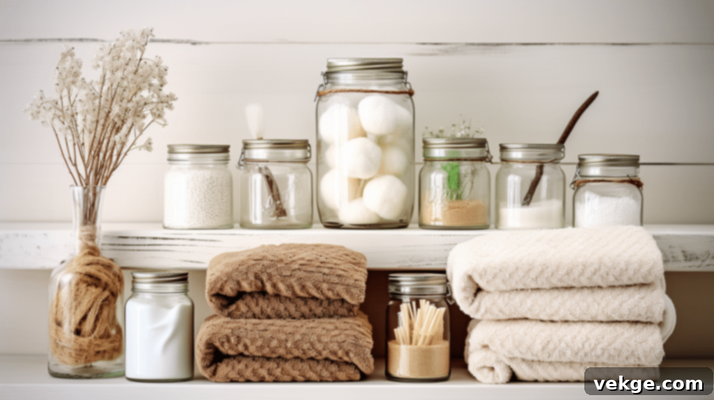Use mason jars and wire baskets