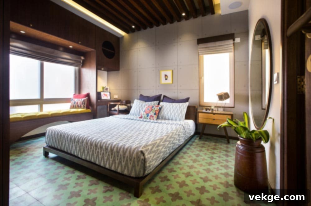 Modern South Indian living room with traditional touches