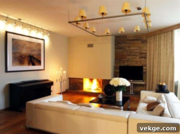 Light Up Your Space: A cozy living room with warm lighting