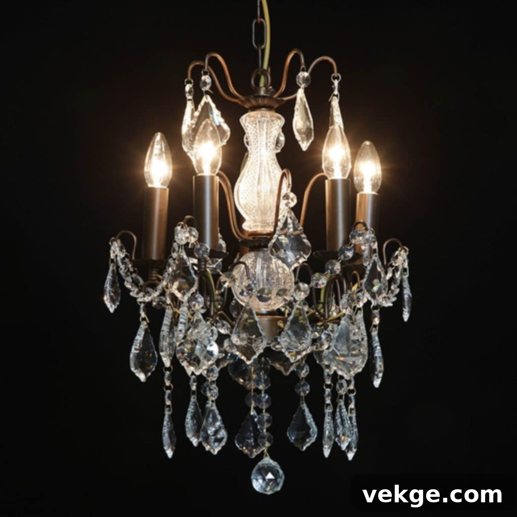 French Lighting: Soft, warm glow from chandeliers, lamps, and candles for an intimate atmosphere