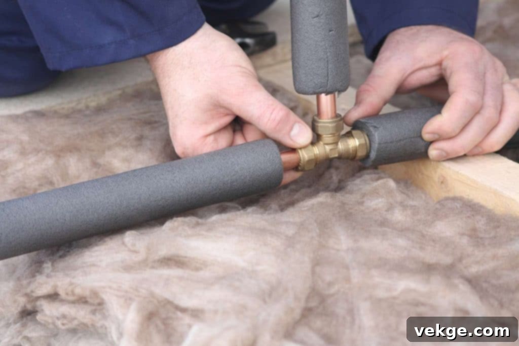 Water heaters and pipes should both be well insulated