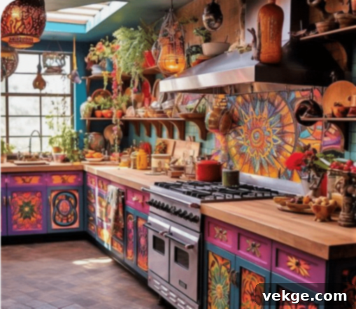 Earthy Boho Kitchen Decor