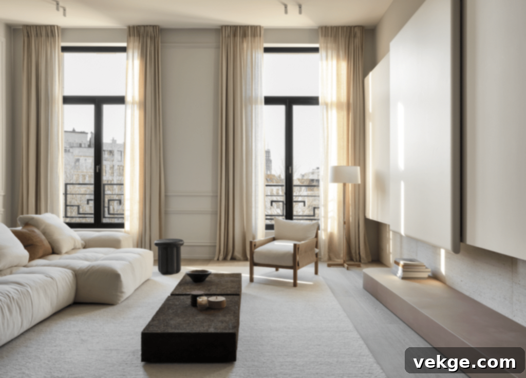 Beige:gray Curtains are a Must
