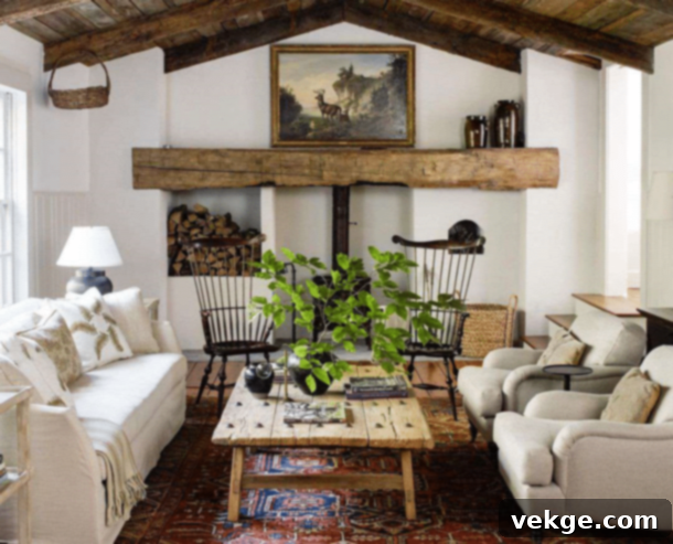 Characteristics of A Country Style Living Room Interior