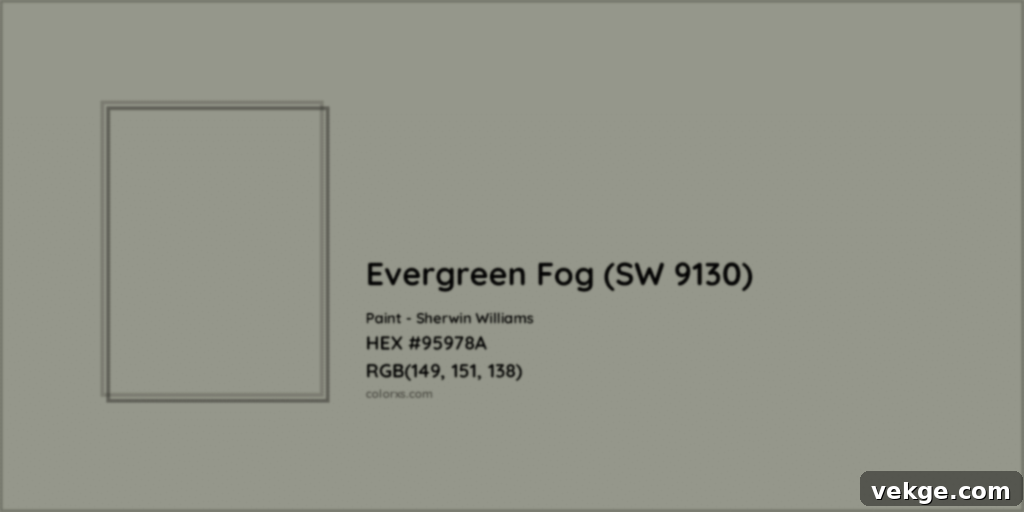 Sherwin Williams Evergreen Fog Lighting Effects