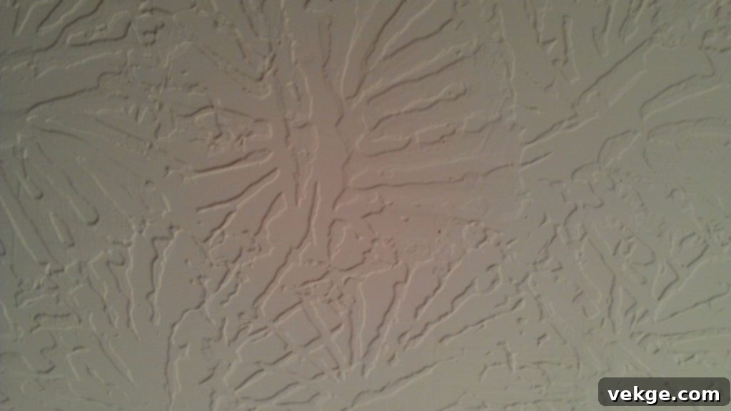 Slap Brush Texture ceiling, a DIY-friendly option for unique interior designs