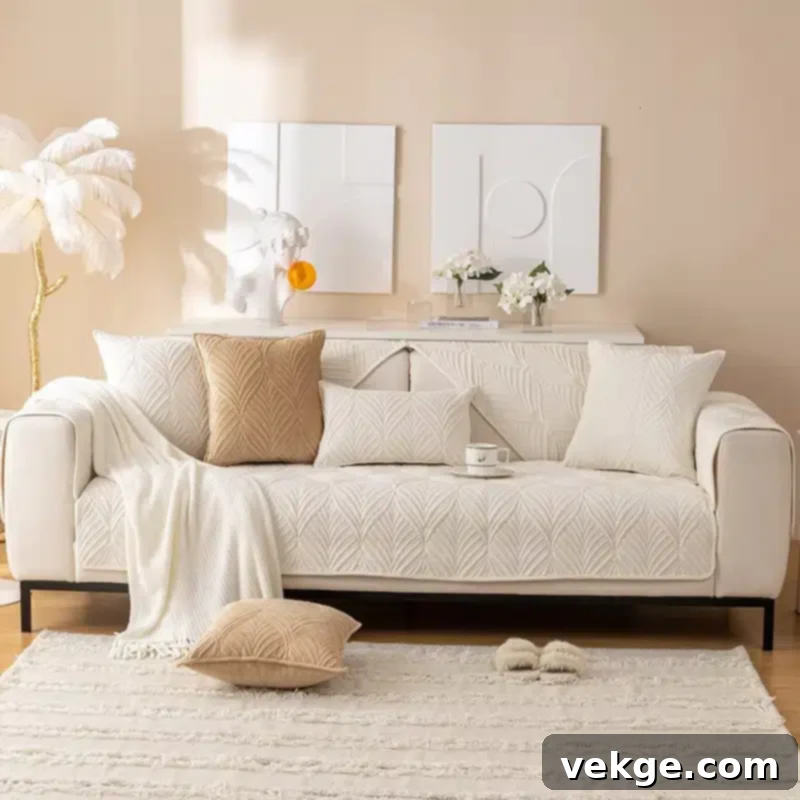 Elegant Cream Sofa