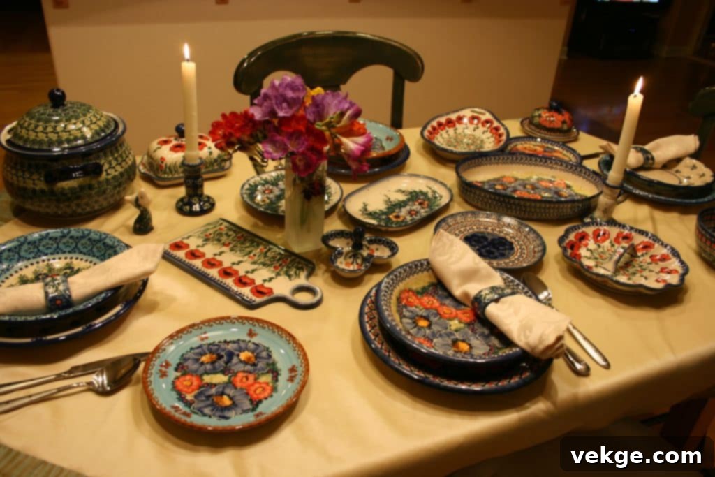 Traditional Polish Pottery in Contemporary Settings