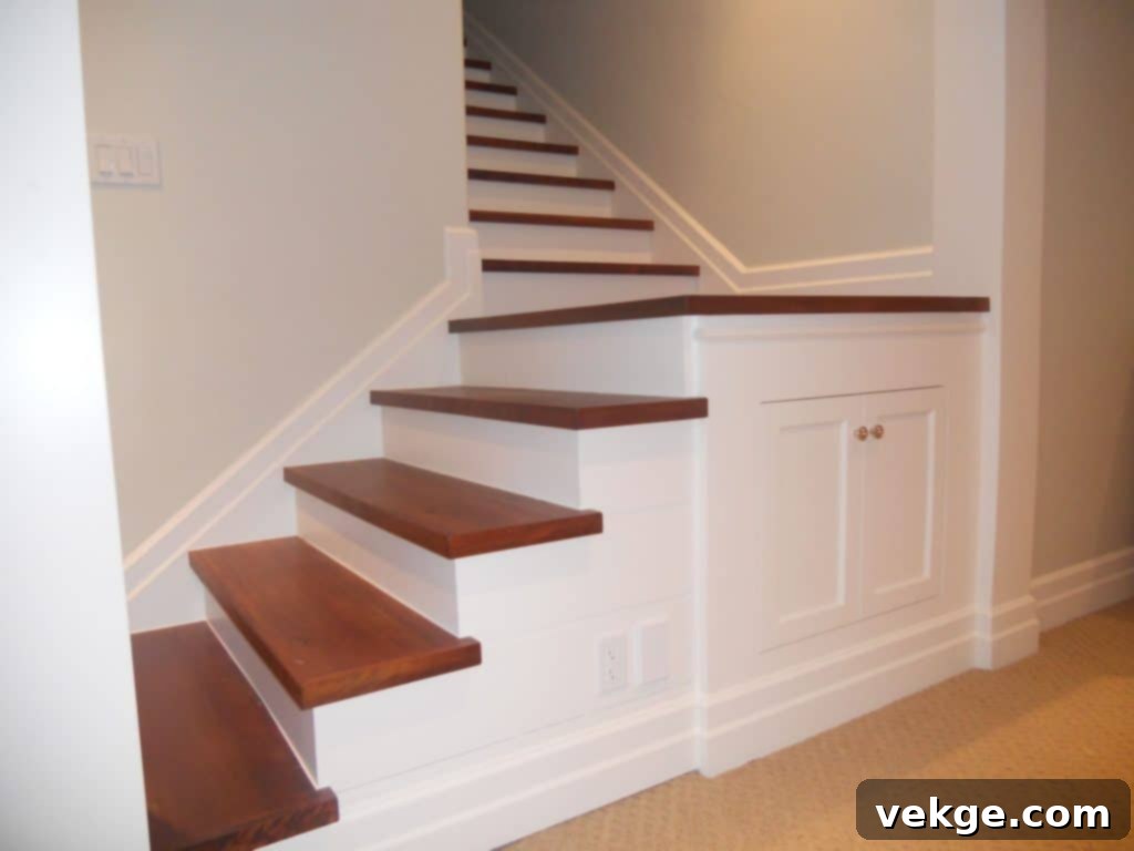 Add an L-shaped staircase