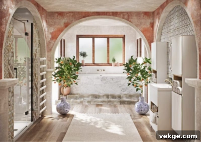 White-Washed Stucco Walls on a charming Spanish-style home