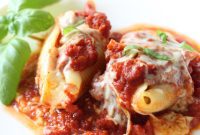 Savory Spinach and Basil Stuffed Shells