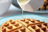 Golden Pumpkin Waffles with Creamy Buttermilk Syrup