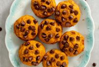 Spiced Pumpkin Chocolate Chip Muffins