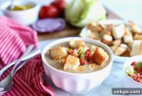 Loaded Cheeseburger Soup