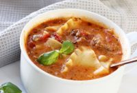 One-Pot Lasagna Soup