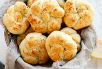 Irresistible Garlic Parmesan Knots