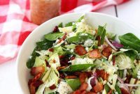Crisp Bacon and Fresh Spinach Poppy Seed Salad