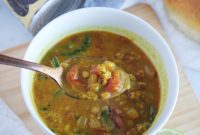 Tropical Coconut Lime Lentil Soup