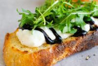 Arugula & Cottage Cheese Toast with Balsamic Drizzle