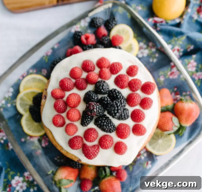 Sunshine Raspberry Lemon Cake 9 Raspberry Lemon Cake with creamy frosting