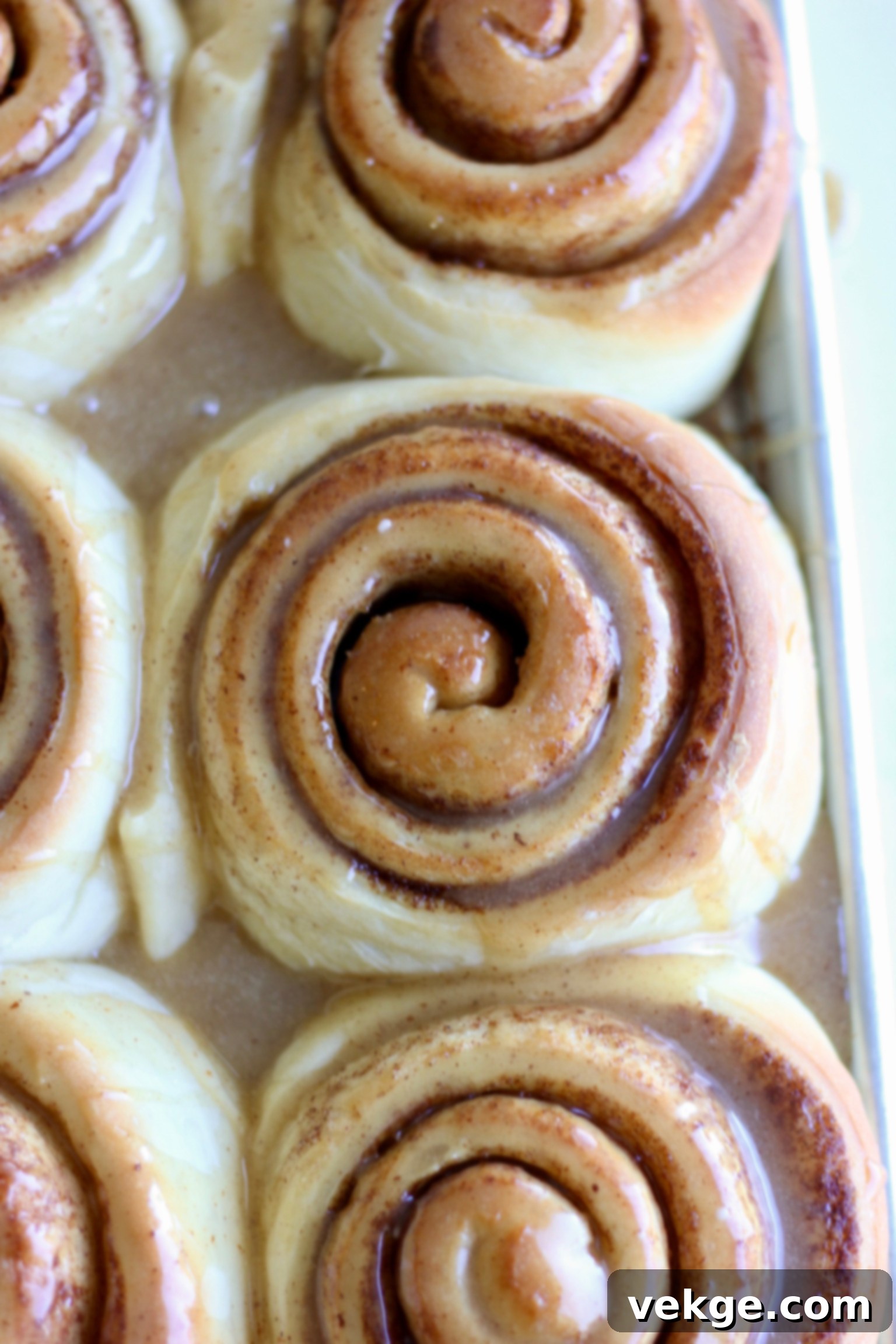 Giant Cinnamon Swirls with Golden Brown Butter Glaze 7 Jumbo Cinnamon Rolls with Brown Butter Glaze