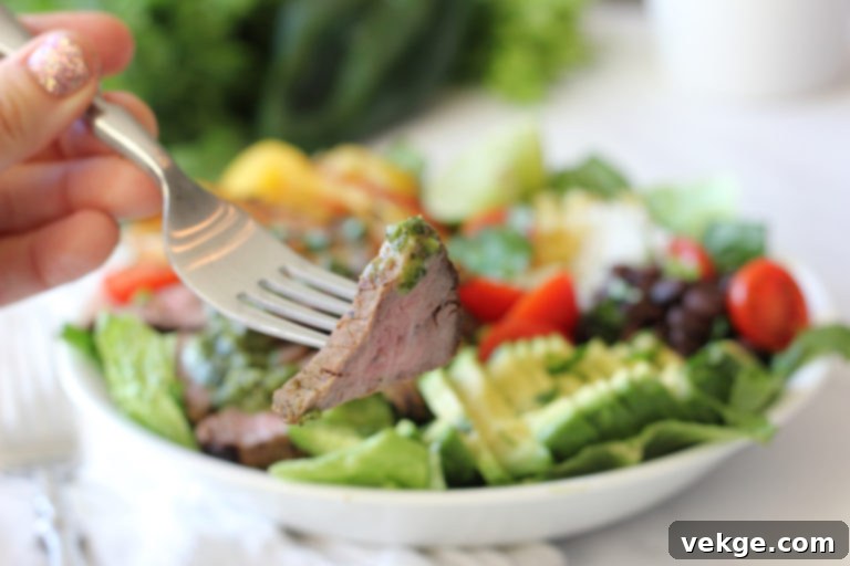 Sizzling Fajita Steak Salad 4 Assortment of fresh vegetables for a Fajita Steak Salad