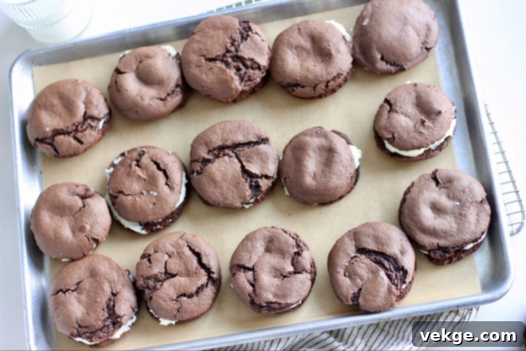 Cake Batter Oreo Delights 6 Assembling Cake Mix Oreo Cookies