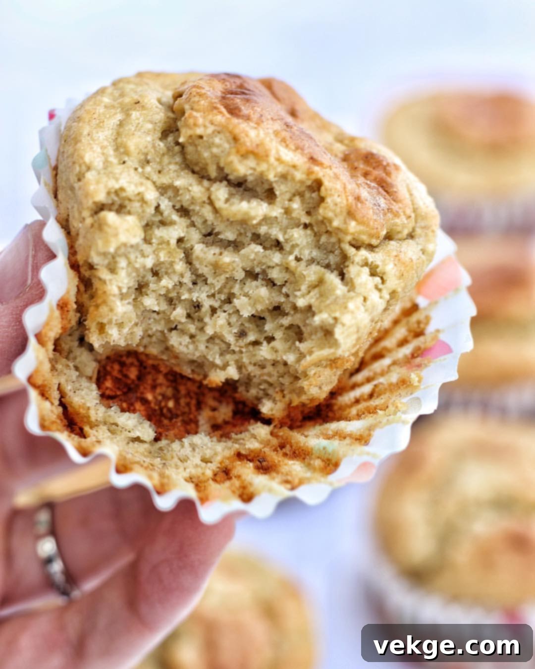 Quick and Tasty Muffins 3 Close-up of fluffy and moist Quick 'N Tasty Muffins.