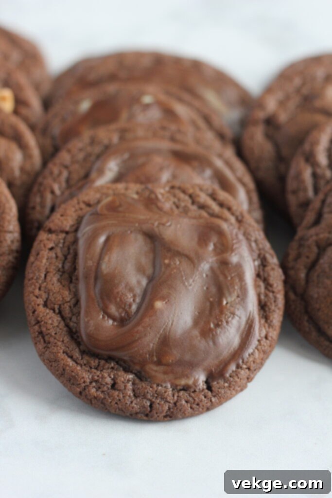 Decadent Andes Mint Cookies 2 Andes Mint Cookies on a cooling rack