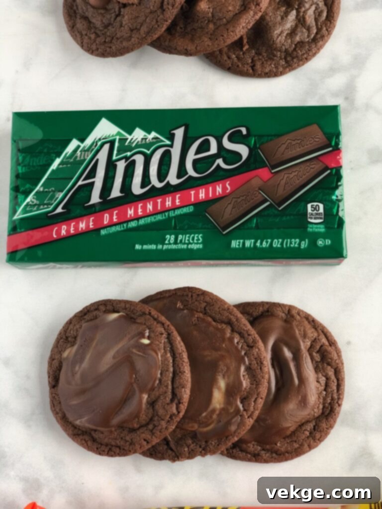 Decadent Andes Mint Cookies 5 Freshly baked Andes Mint Cookies